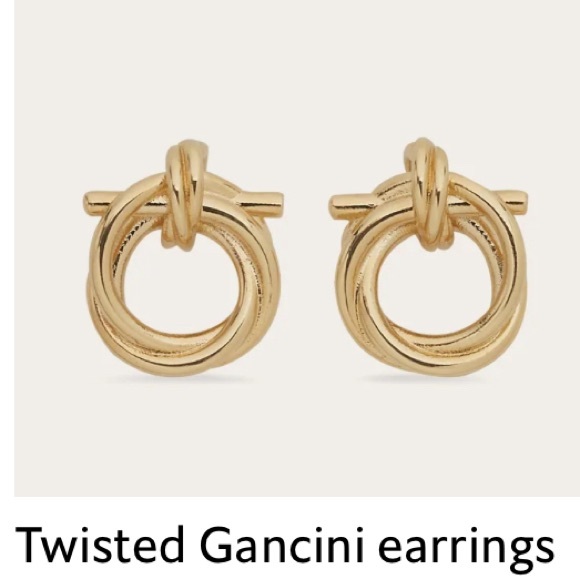 One SINGLE Twisted Gancini Ferragamo Earring. - Picture 5 of 5